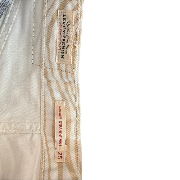 LEVI’S PREMIUM RIBCAGE STRAIGHT ANKLE WAVY LINES JEANS - Picture 8 of 16